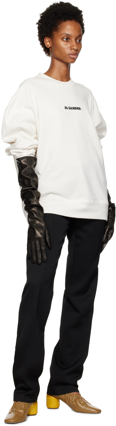 Jil Sander Black Long Gloves