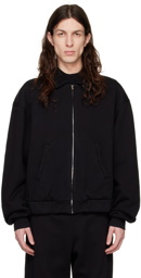 Les Tien Black Oversized Jacket