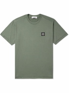 Stone Island - Logo-Appliquéd Cotton-Jersey T-Shirt - Green