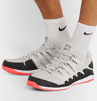 Nike Tennis - NikeCourt Air Zoom Vapor X Rubber and Mesh Tennis Sneakers - Gray