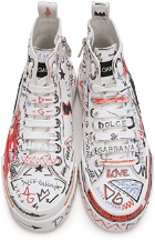Dolce & Gabbana Multicolor Graffiti Portofino High Sneakers