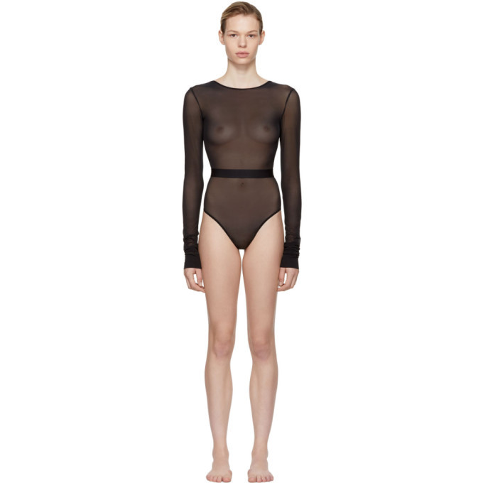 Photo: la fille dO Black Long Sleeve One Dance Bodysuit