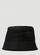 Logo Plaque Bucket Hat in Black