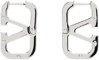 Valentino Garavani Silver VLogo Earrings
