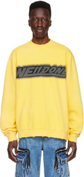 We11done Yellow Cotton Sweatshirt