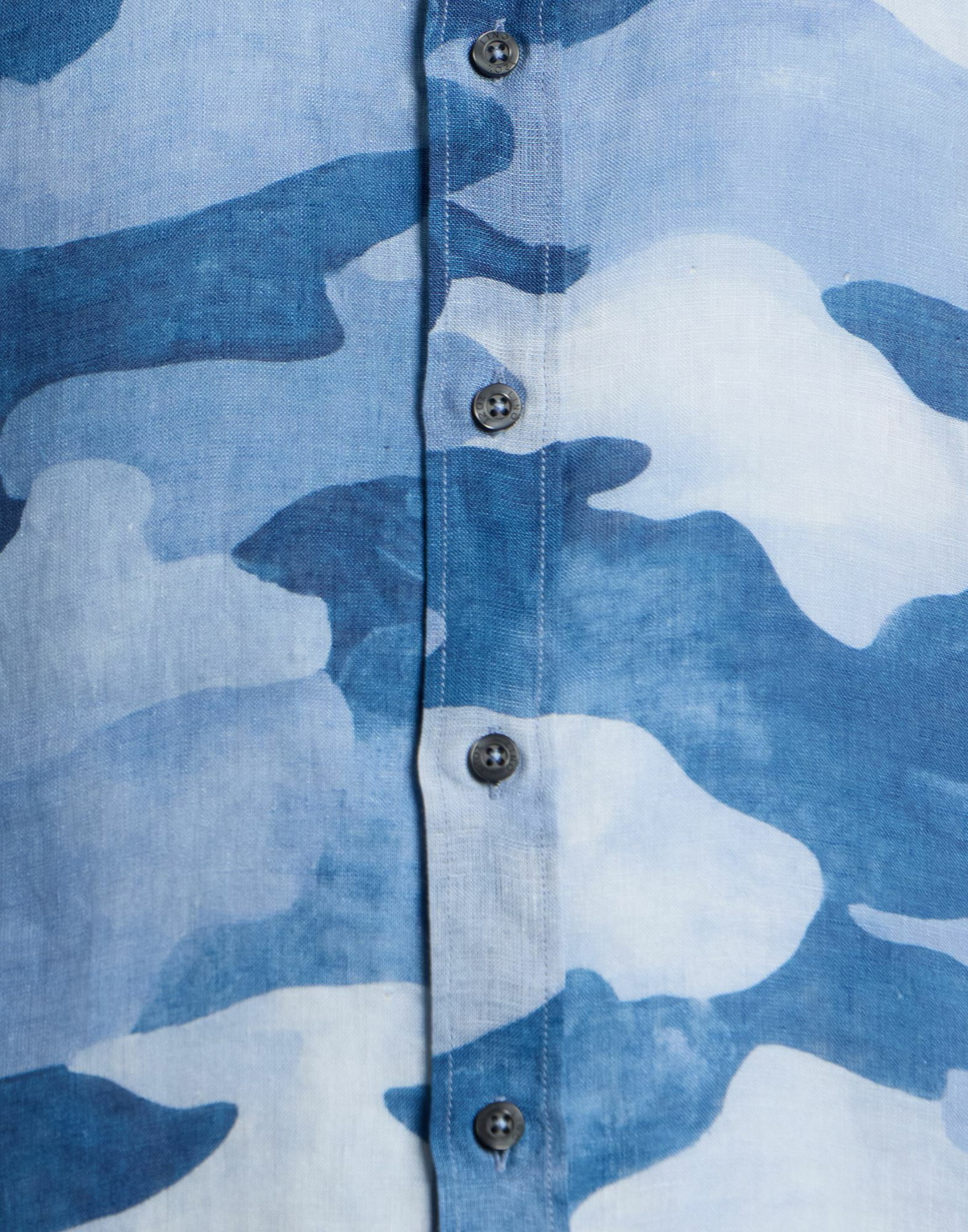 120% Lino Mens Shirt in Light blue