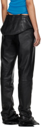Jean Paul Gaultier Black Shayne Oliver Edition Leather Pants
