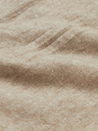 Zegna - Oasi Cashmere and Linen-Blend Sweater - Neutrals