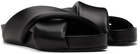 Jil Sander Black Padded Slides