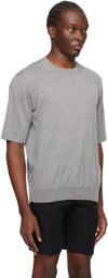 AURALEE Gray Hard Twist T-Shirt