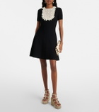 Valentino Garavani Rockstud Torchon leather wedge espadrilles