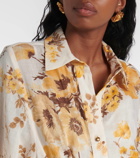 Zimmermann Ottie floral ramie shirt dress