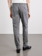 Canali - Slim-Fit Stretch Cotton-Blend Gabardine Trousers - Gray