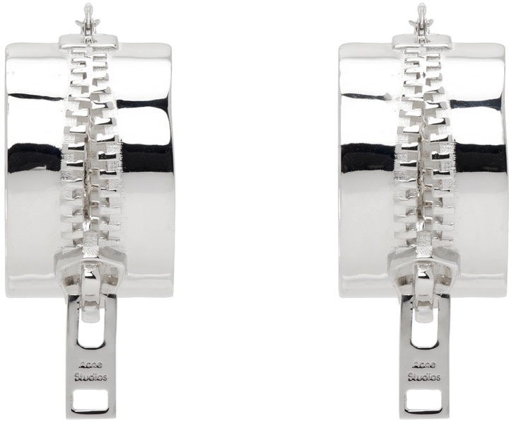 Photo: Acne Studios Silver Hoop Earrings