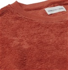 Hamilton and Hare - Fleece-Back Cotton-Terry Sweatshirt - Red