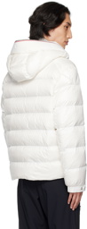 Moncler White Pavin Short Down Jacket