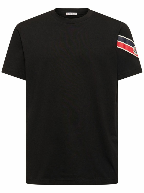 Photo: MONCLER Tricolor Print Cotton T-shirt