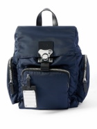 FPM Milano - Bank on the Road Butterfly PC Small Leather-Trimmed ECONYL® Backpack