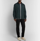 Albam - Checked Cotton-Flannel Shirt - Green