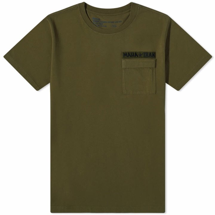Photo: Maharishi x IRAK Pocket T-Shirt in Olive