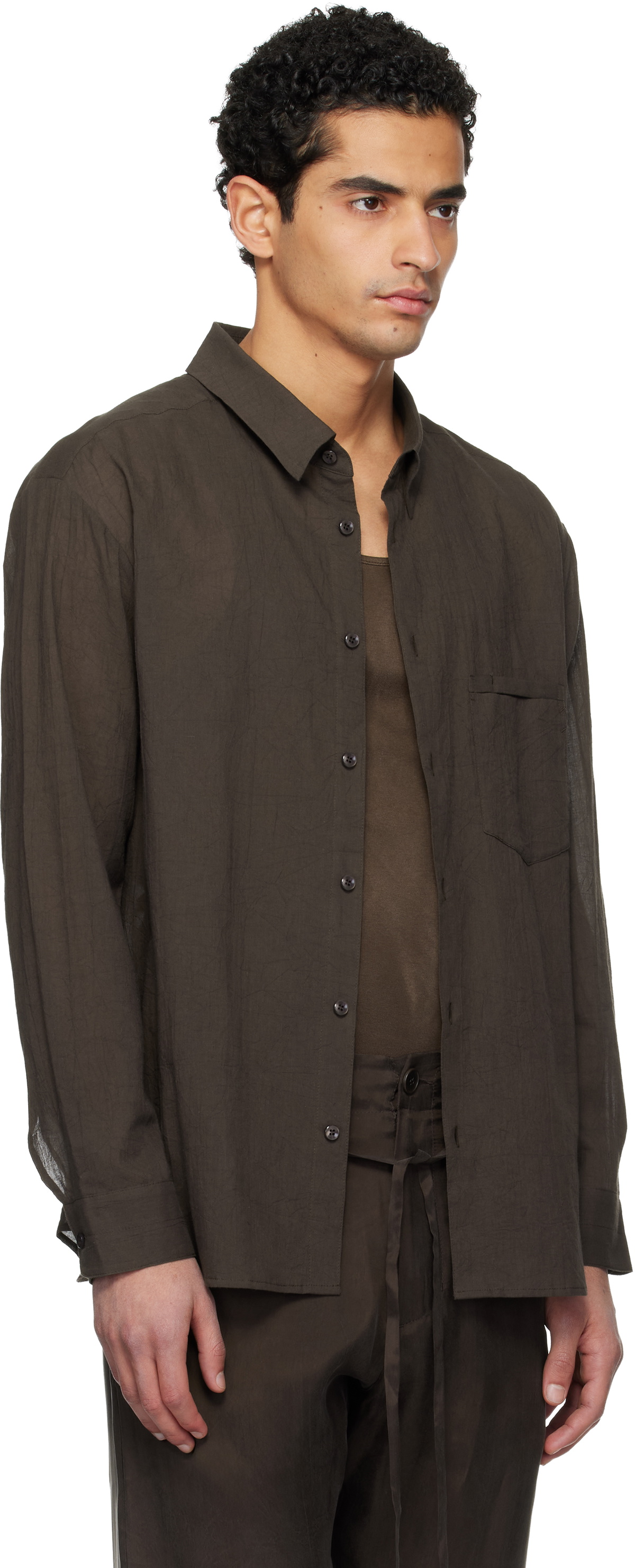 POST ARCHIVE FACTION (PAF) Brown Archive Shirt