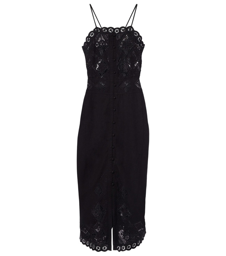 Photo: Isabel Marant Nelsane cotton and linen midi dress