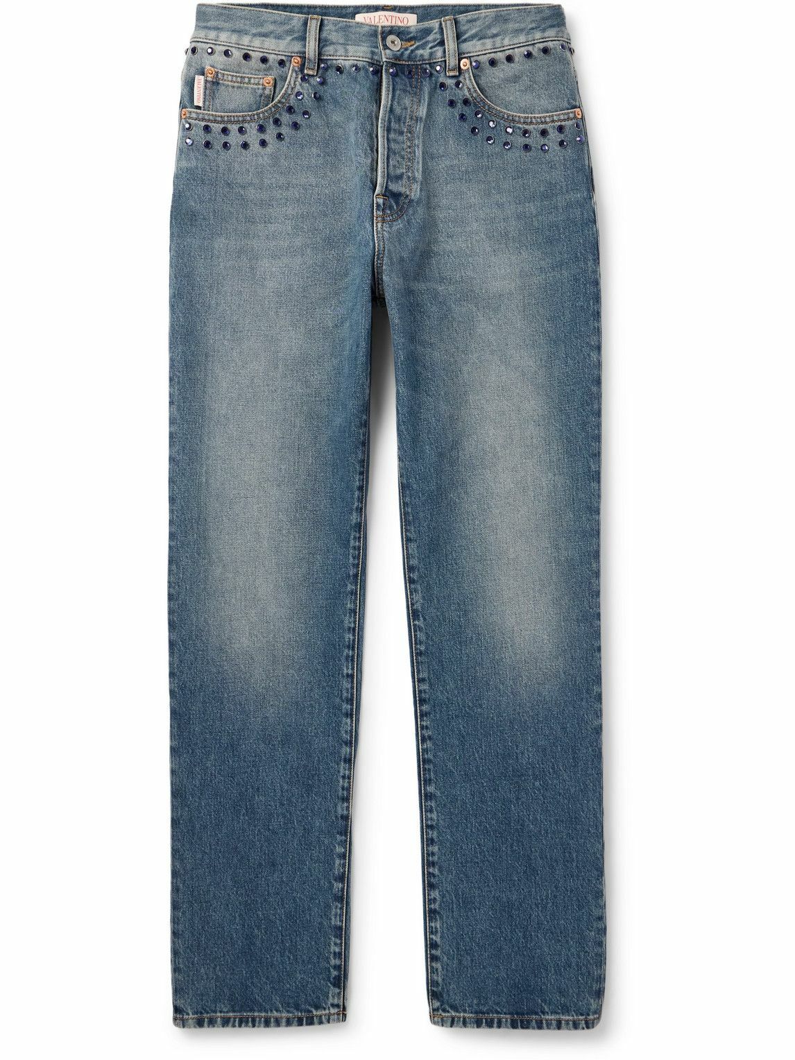Valentino Garavani floral insert jeans Jeans