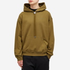 Versace Men's Medusa Tie Popover Hoody in Dark Olive