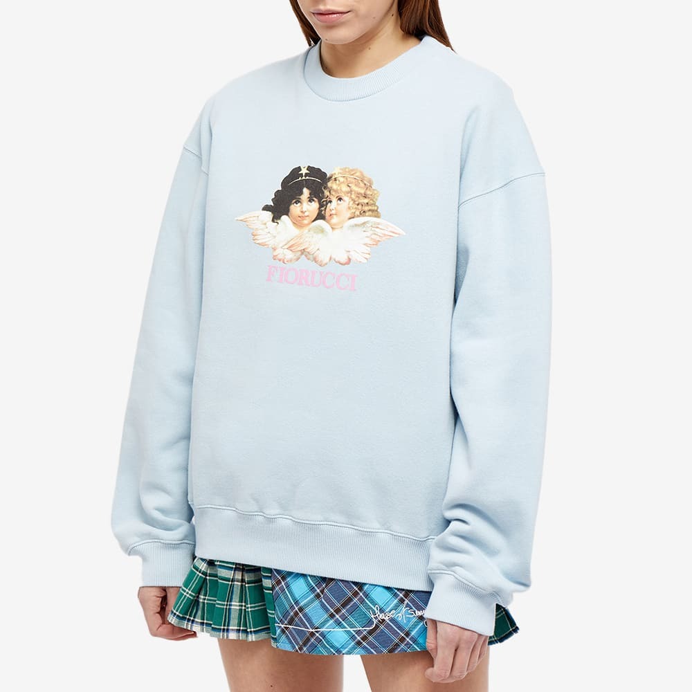 Fiorucci Women's Classic Angel Crew Sweat in Blue