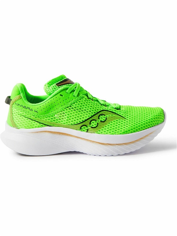 Photo: Saucony - Kinvara 14 Rubber-Trimmed Mesh Running Sneakers - Green