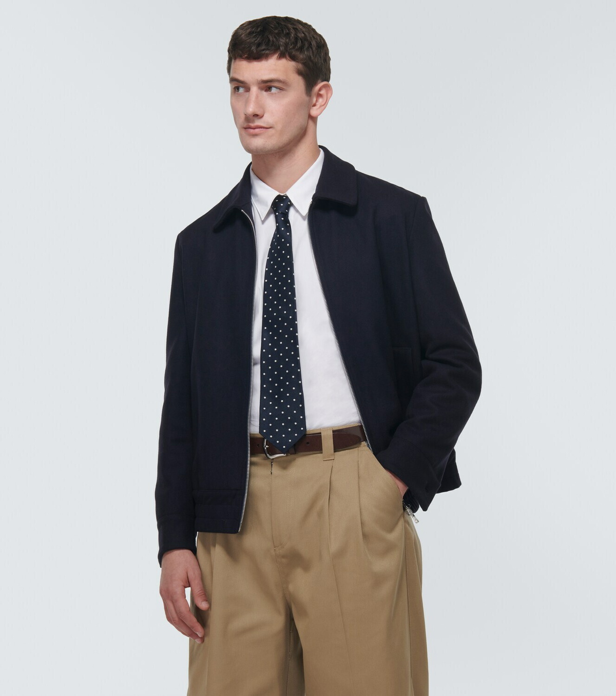 Ralph Lauren Purple Label Polka-dot silk tie