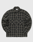 Bstn Brand Bouclé Plaid Shirt Black - Mens - Longsleeves