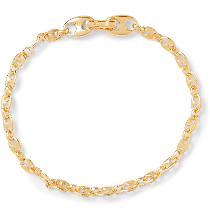 Photo: Tom Wood - Bean Gold-Plated Sterling Silver Chain Bracelet - Gold