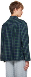 Meryll Rogge Navy Check Shirt