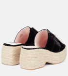 Roger Vivier Embellished platform espadrille sandals