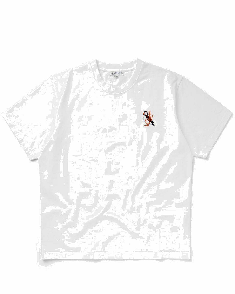 Photo: Jw Anderson Puffin Embroidery T Shirt White - Mens - Shortsleeves