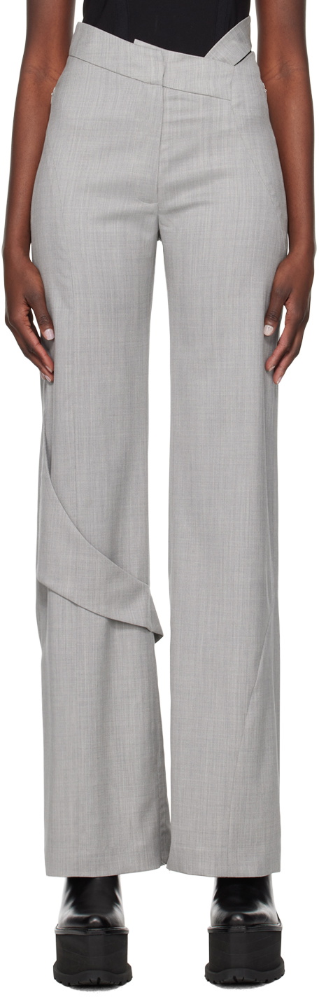 HELIOT EMIL Gray Fluid Trousers