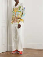 Casablanca - Convertible-Collar Printed Linen Shirt - Multi