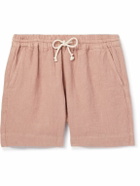 La Paz - Pestana Straight-Leg Linen Drawstring Shorts - Orange