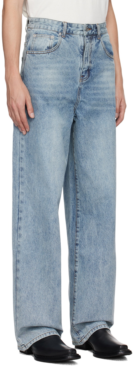 Stolen Girlfriends Club Blue 'Dust And Grit' Jeans