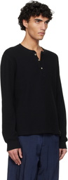 Polo Ralph Lauren Black Authentic Waffle Henley