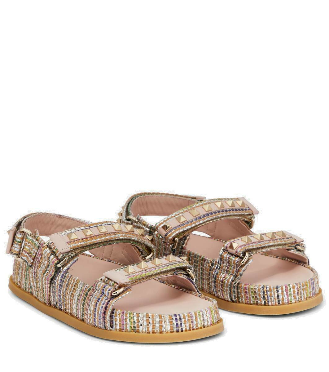 100mm Chain 1967 Viscose & Silk Sandals