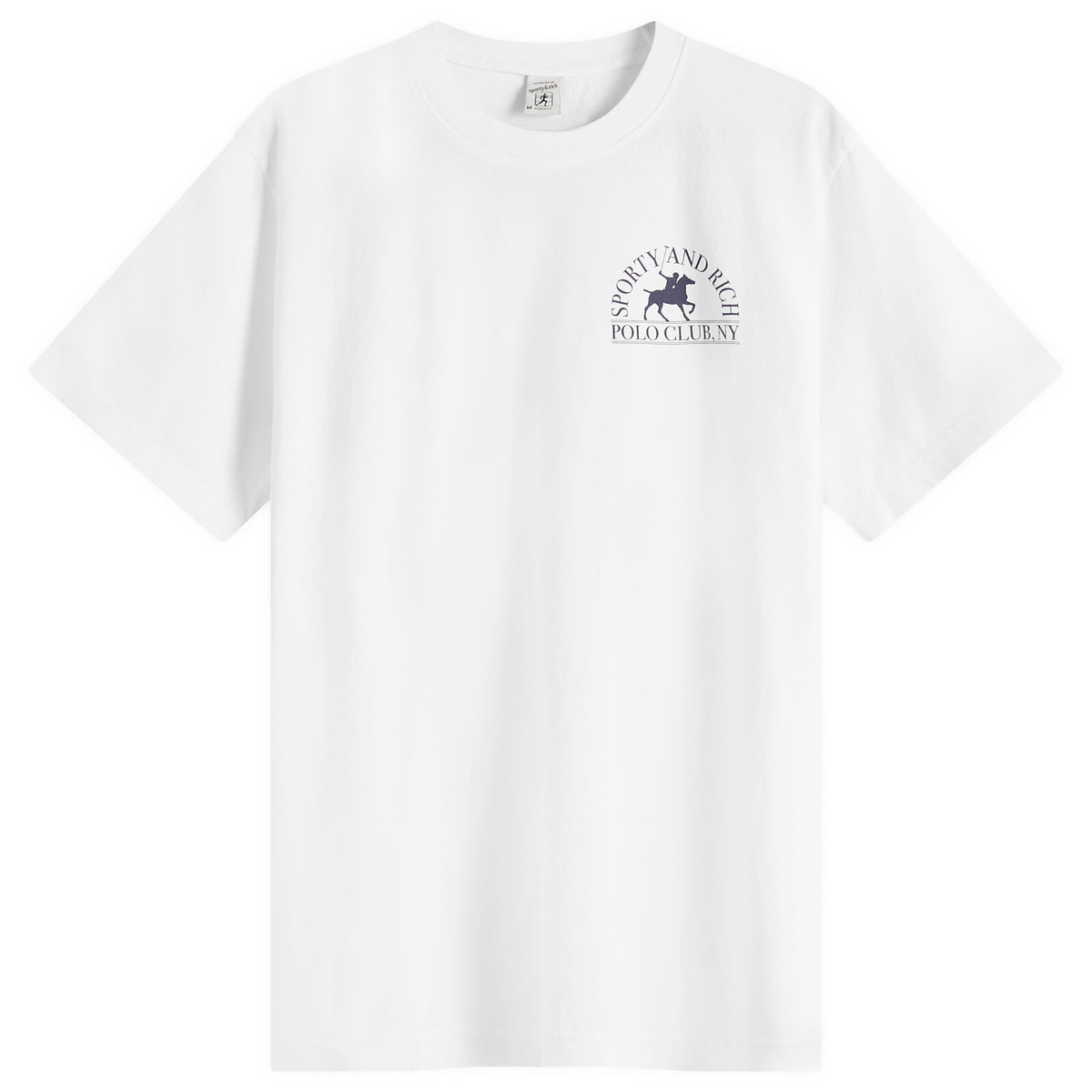 Sporty & Rich Lacoste Serif Polo White Half Zips Sporty & Rich