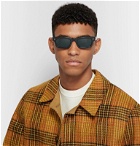 Oliver Peoples - Jaye Rectangle-Frame Acetate Polarised Sunglasses - Black