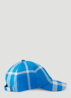 Burberry - Check Baseball Cap in Blue