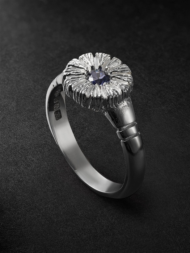 Photo: Bleue Burnham - Sterling Silver Sapphire Ring - Silver