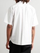 Danton - Logo-Embroidered Cotton-Poplin Shirt - White