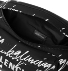 Balenciaga - Logo-Embroidered Nylon Belt Bag - Black