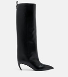 The Attico Lea leather knee-high boots