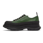 Alexander McQueen Green Leather Tread Slick Sneakers